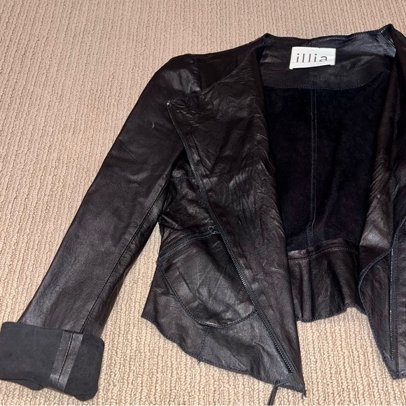 Illia Genuine Leather Jacket - Picture 2 of 4